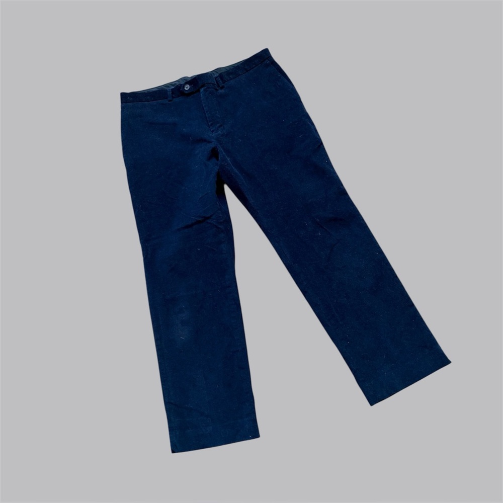 Lauren Ralph Lauren Pants Men 36x29 Navy Blue Classic Straight Corduroy Trousers